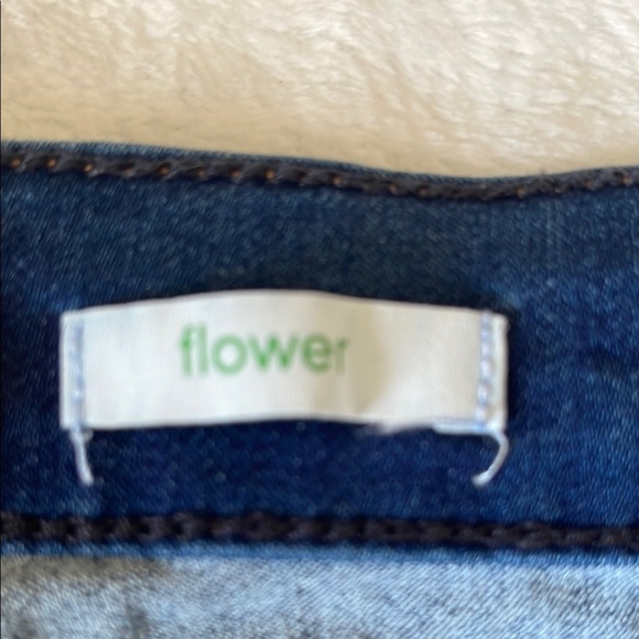 Blue Flare Wide Leg Jeans with Classic Indigo Wash re - Picture 7 of 11